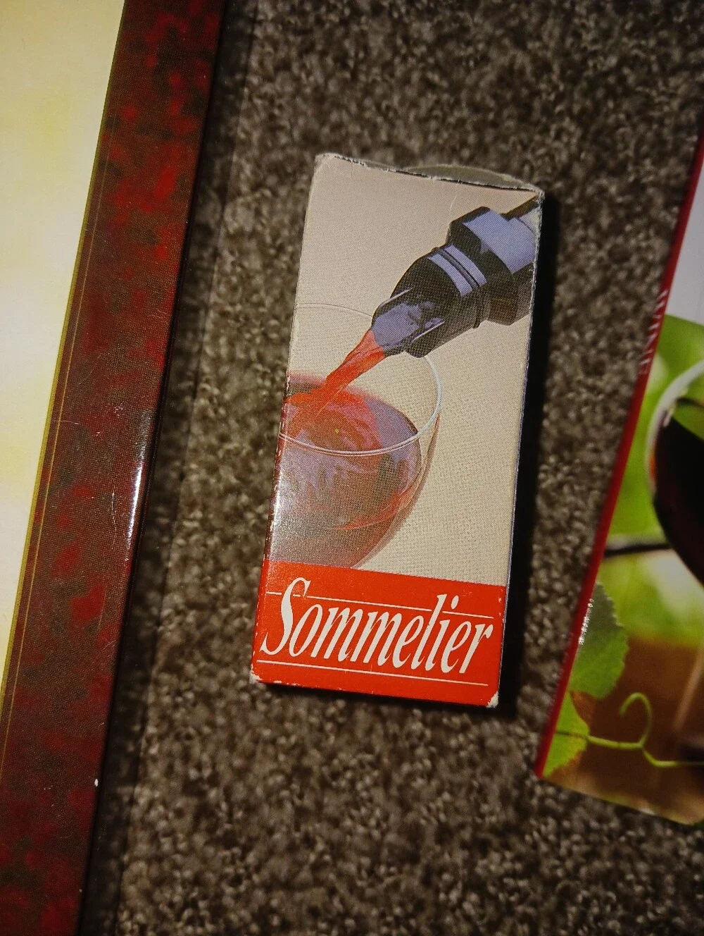 Electronic Wine Thermometer , Pour Spout And Book